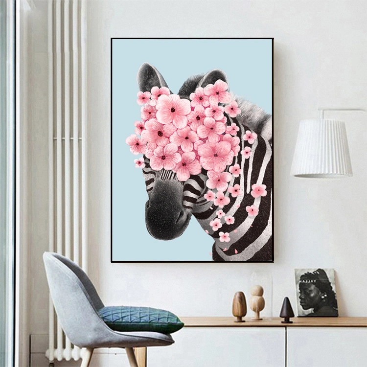 Framed Painting Custom Canvas Prints Animal Flower Wall Painting Framed Art Prints Decoration Wall Art Prints Living Room