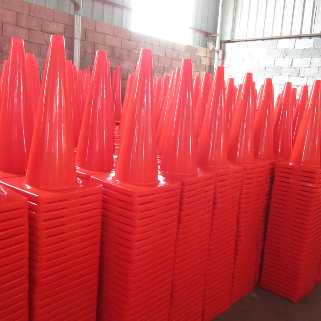 28′′ Flexible Orange Reflective Soft PVC Safety Traffic Cones