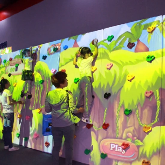 Projection interactive d'escalade amusante sur un mur Ar pour parc d'attractions pour enfants