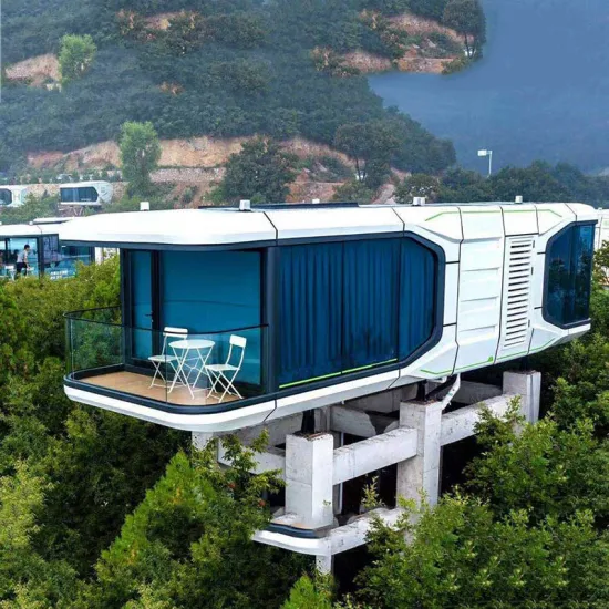 Petite chambre d'hôtel préfabriquée modulaire de maison de conteneur d'océan romantique à vendre