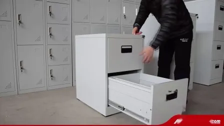 Morden 2 portes verrouillables bureau armoire en acier armoire de stockage d'entrepôt en métal