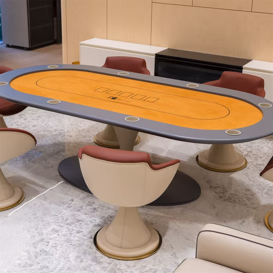 Jeux de poker de Baccarat de personnes du Tableau 7 de casino de conception adaptée aux besoins du client avec des pieds en métal
