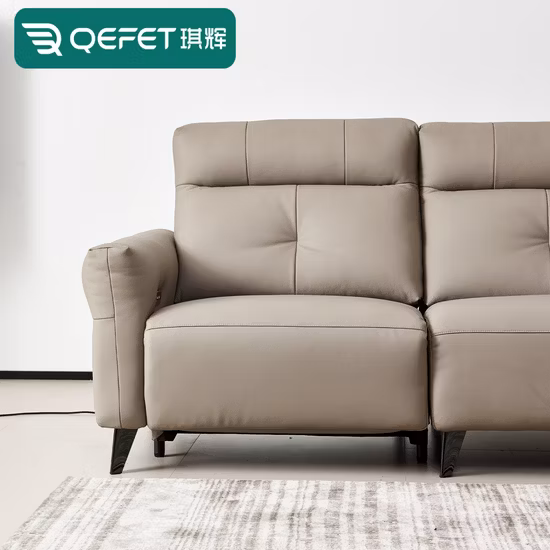 Canapé LED en cuir sectionnel à cadre en bois et en cuir, mobilier fonctionnel pour la maison moderne, offre spéciale américaine